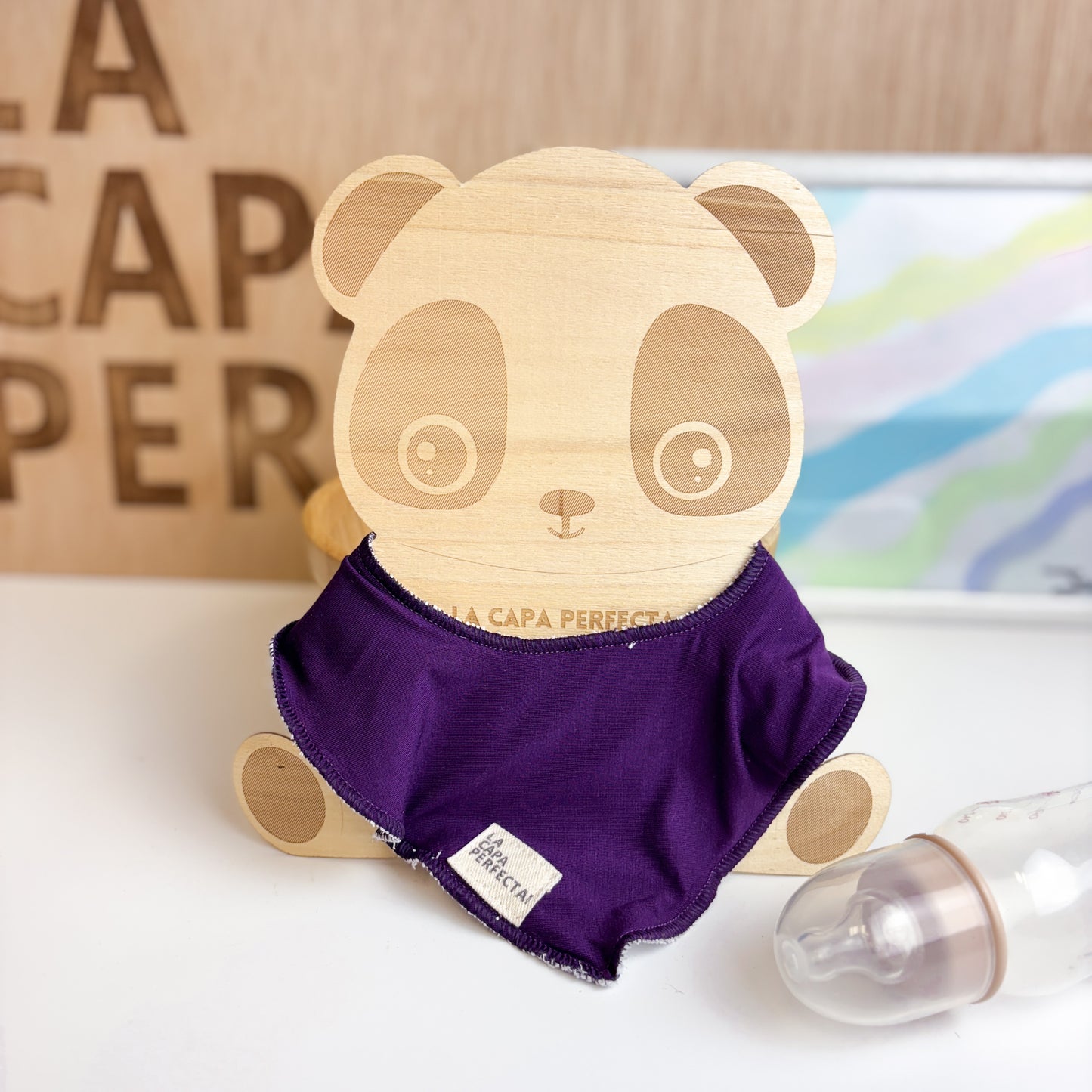 Babero bandana reversible de Bambú para bebés