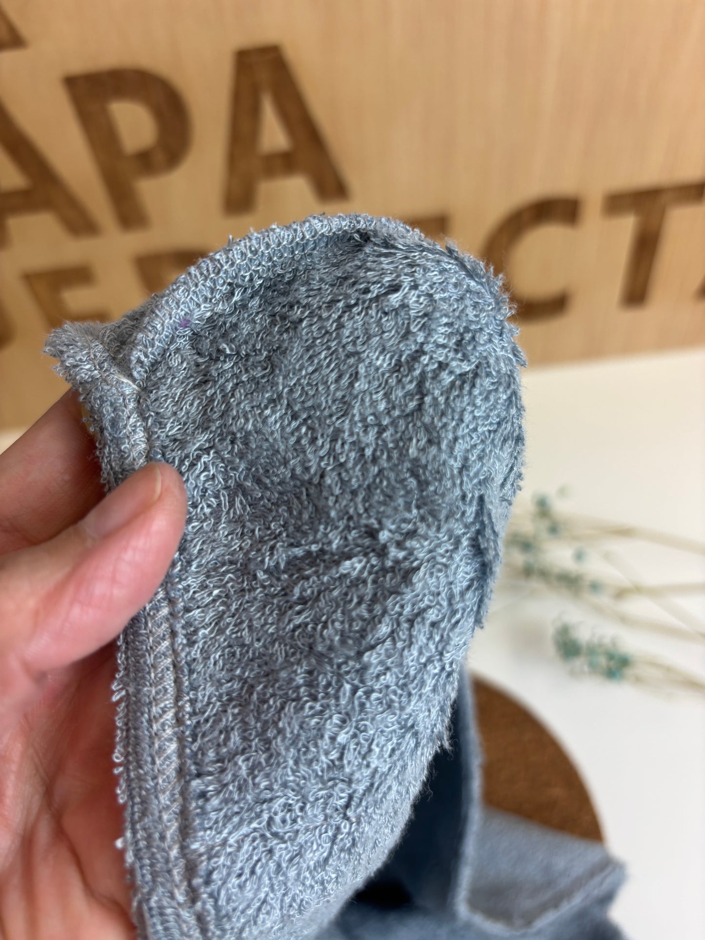 Turbante de bambú para cabello liso