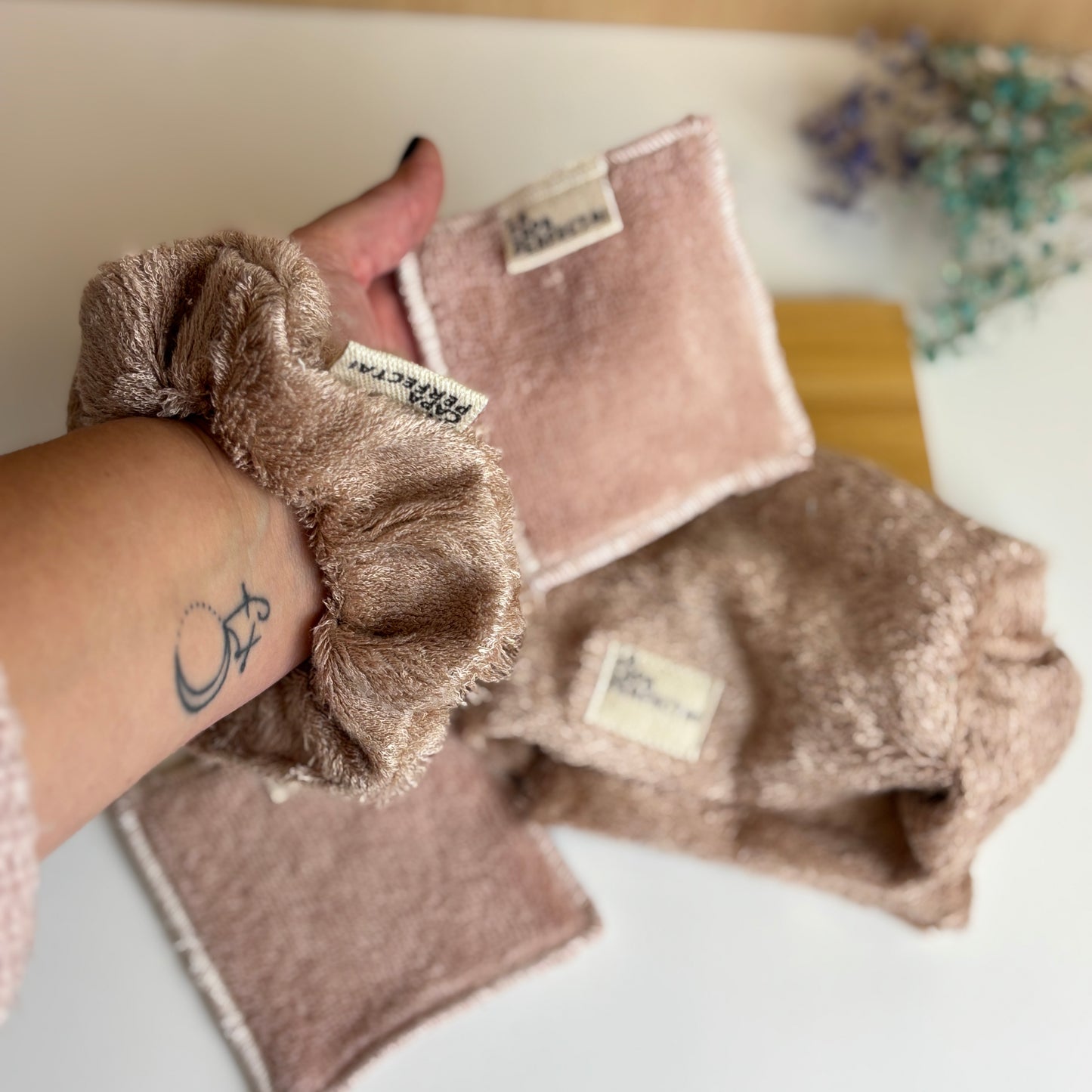 Scrunchies de toalla de Bambú