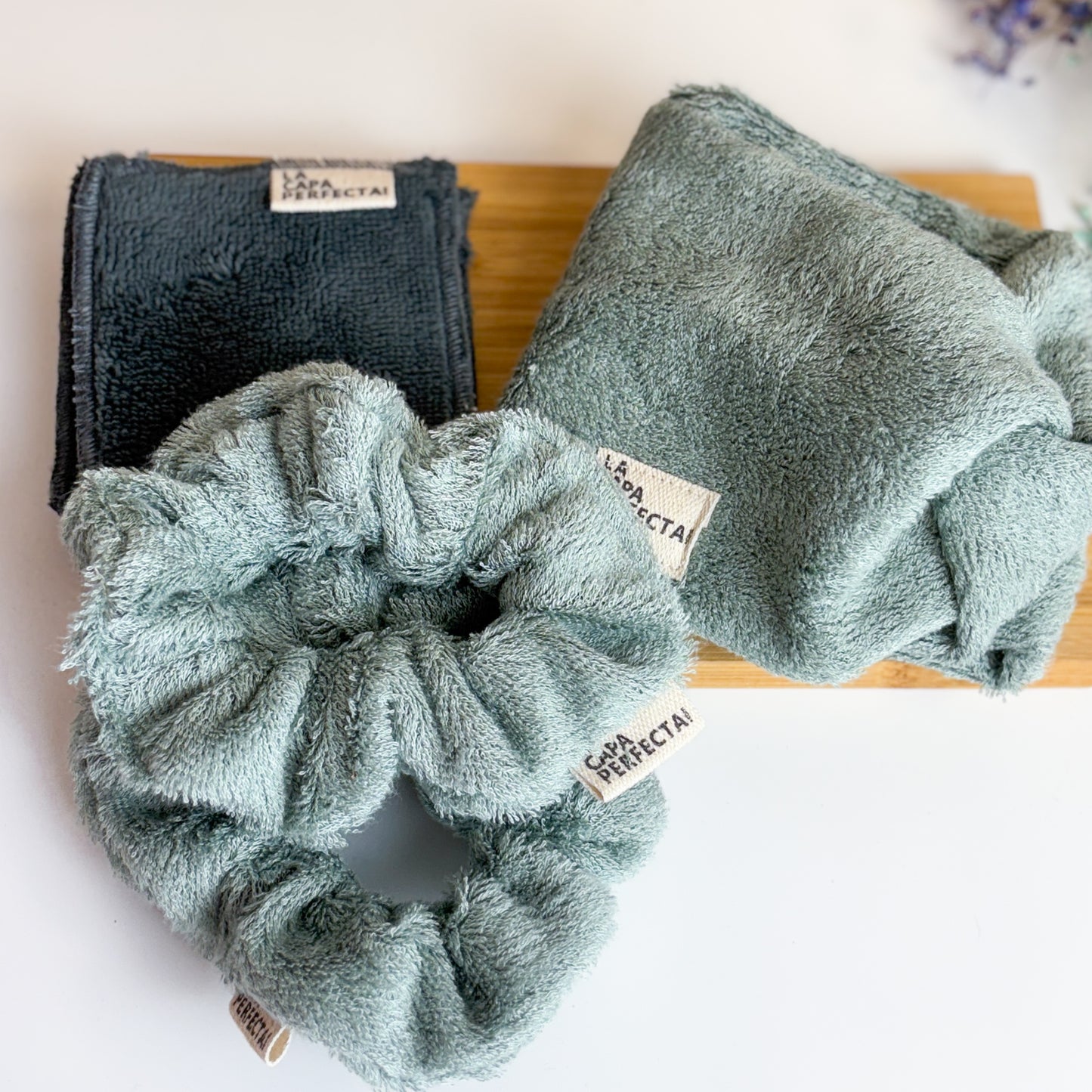 Scrunchies de toalla de Bambú