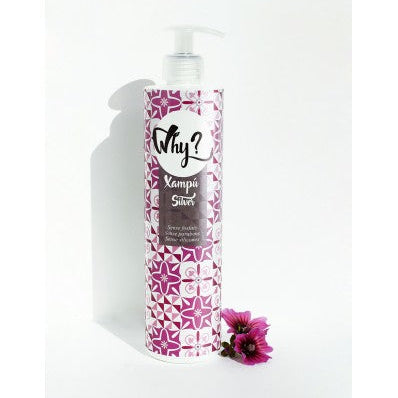 Champú matizador antiamarillo para cabellos blancos, grises y con mechas, fórmula sin siliconas ni parabenos para un brillo plata natural.