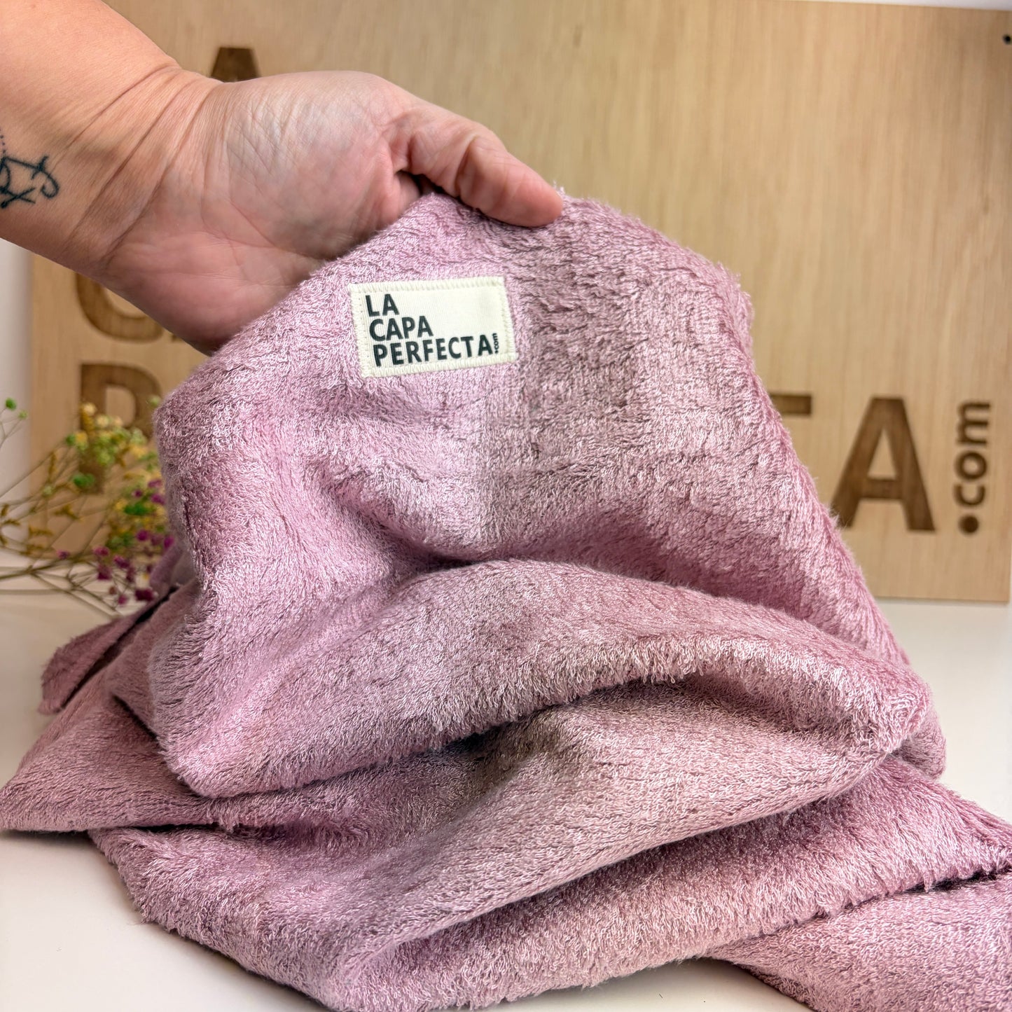 Toallas de bambú para cabello liso