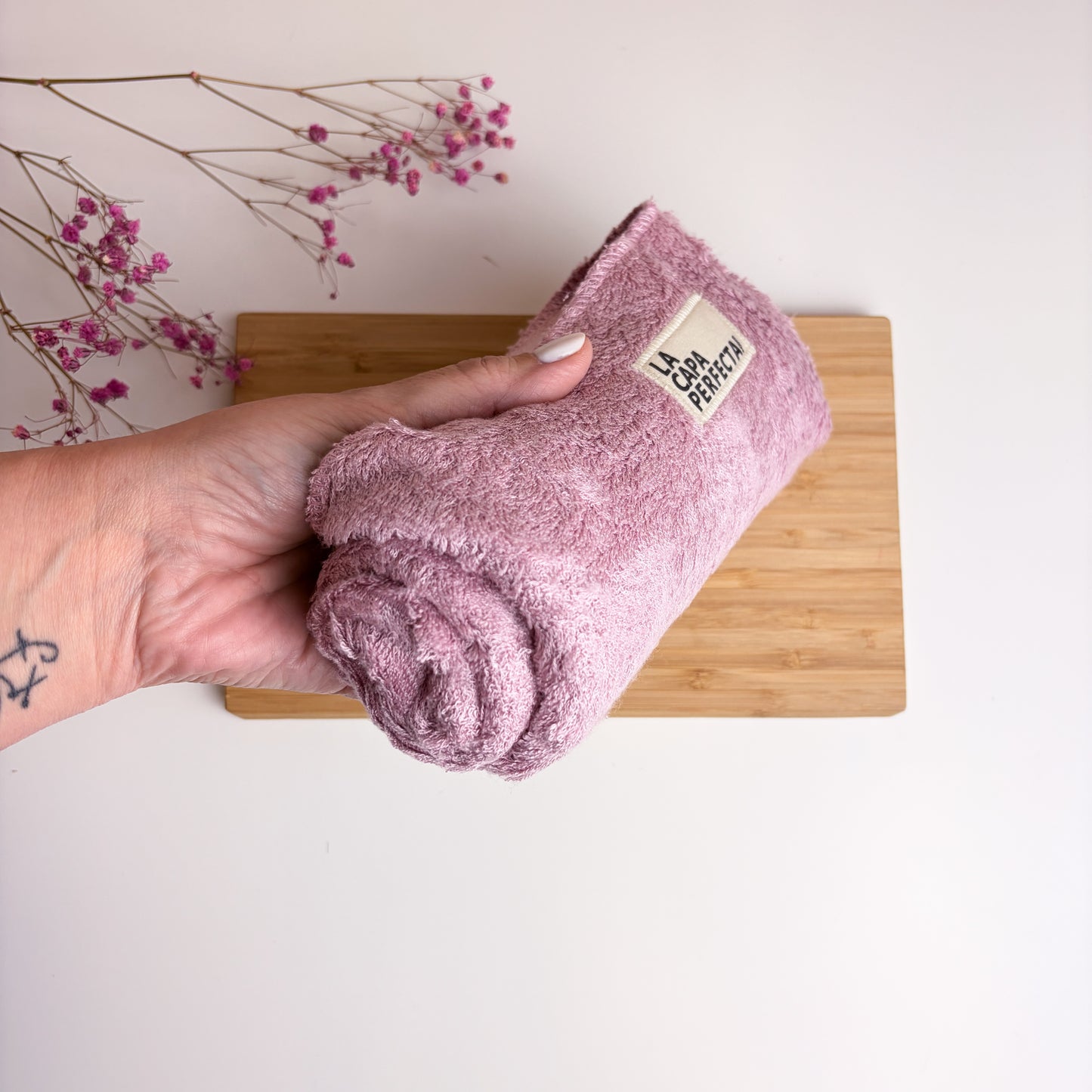 Toallas de bambú para cabello liso