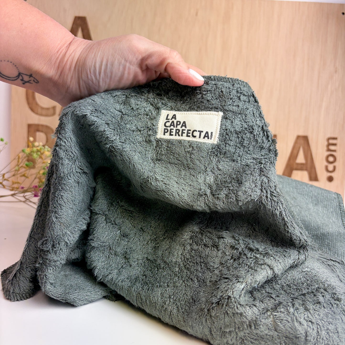 Toallas de bambú para cabello liso