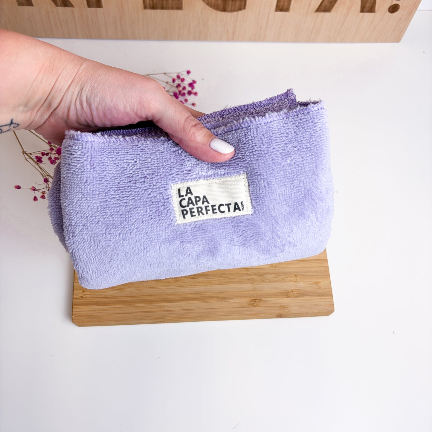 Toalla de Bambú para Cabello Rizado
