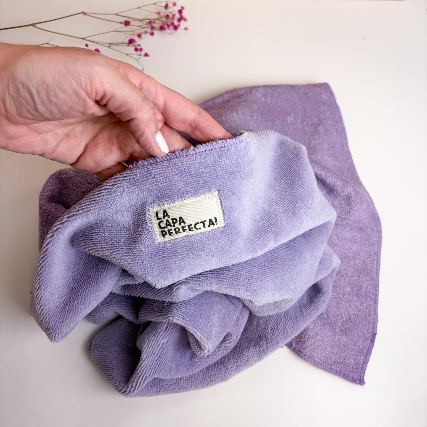 Toalla de Bambú para Cabello Rizado